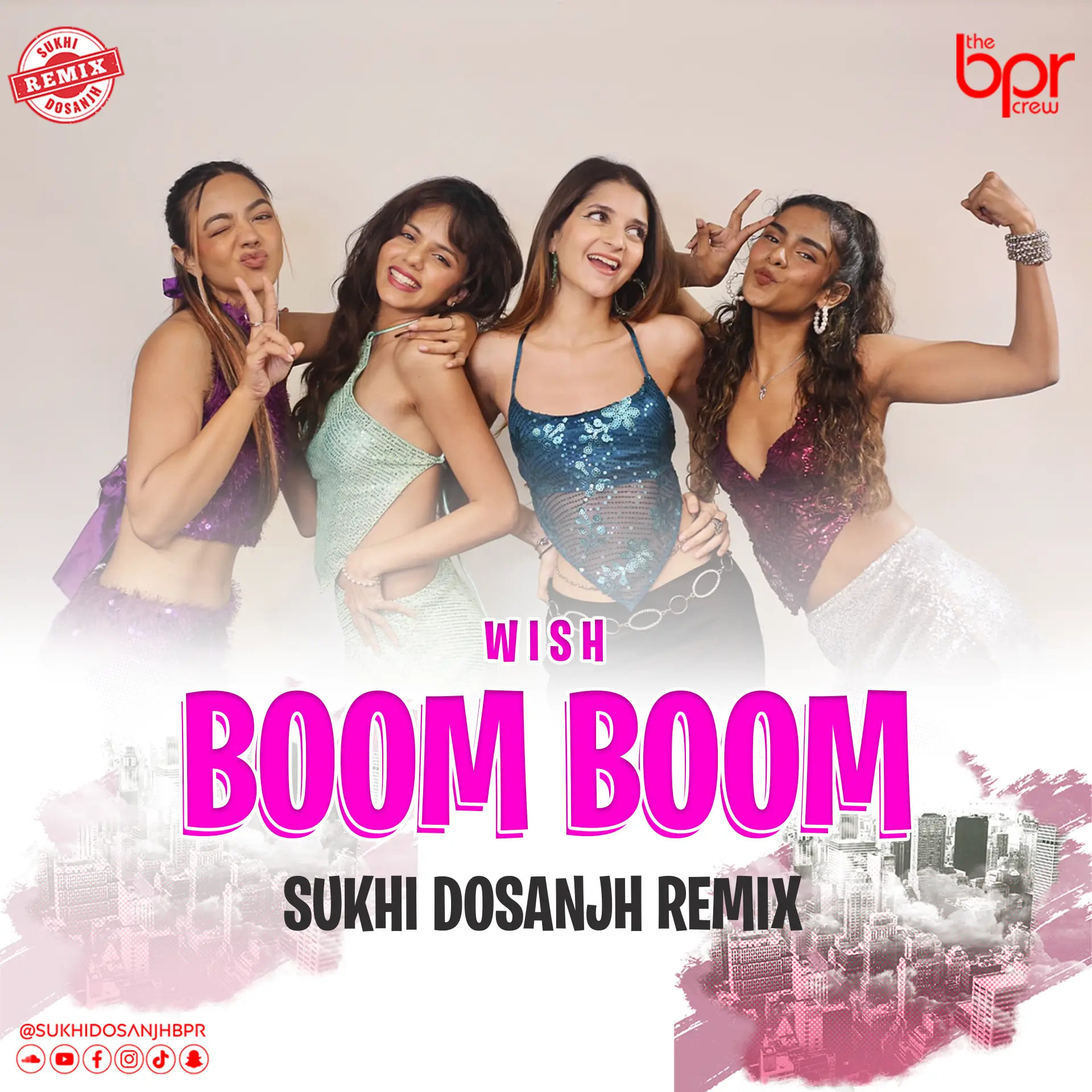 Boom Boom (Club Mix) — Sukhi Dosanjh remix of W.I.S.H, cover artwork