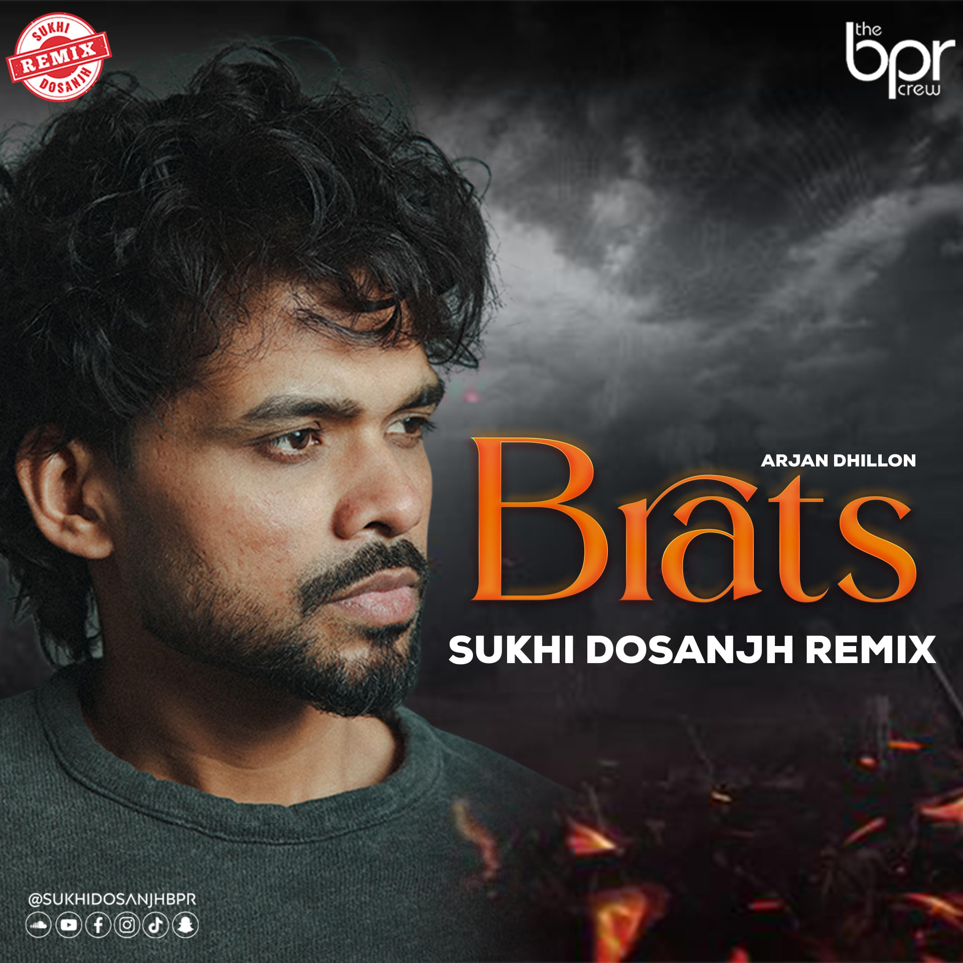 Brats (Remix) — Sukhi Dosanjh remix of Arjan Dhillon, cover artwork