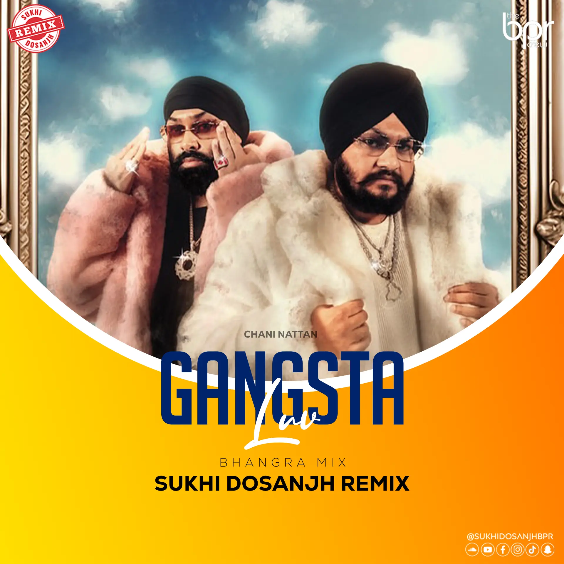 Gangsta Luv (Bhangra Mix) — Sukhi Dosanjh remix of Chani Nattan & Inderpal Moga, cover artwork