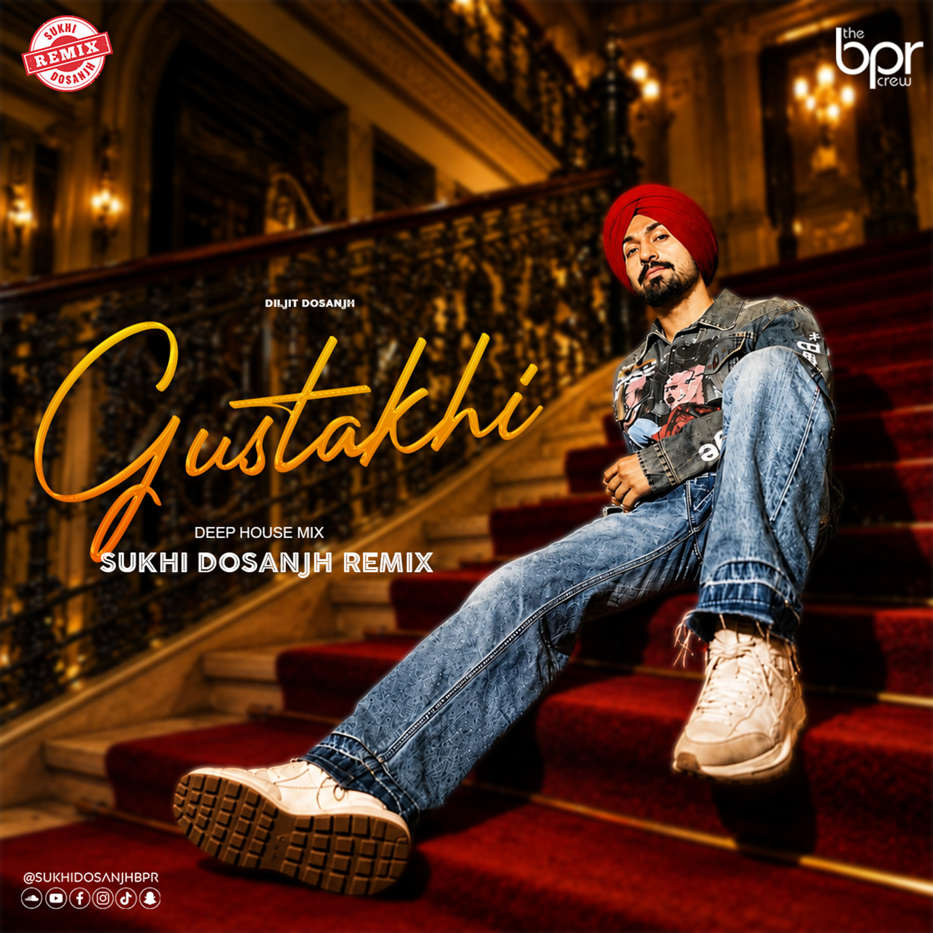 Gustakhi (Deep House Mix) — Sukhi Dosanjh remix of Diljit Dosanjh, cover artwork