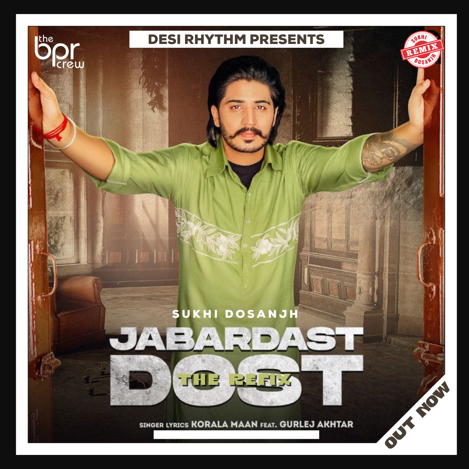 Jabardast (The Remix) — Sukhi Dosanjh remix of Korala Mann, Gurlez Akhtar, cover artwork
