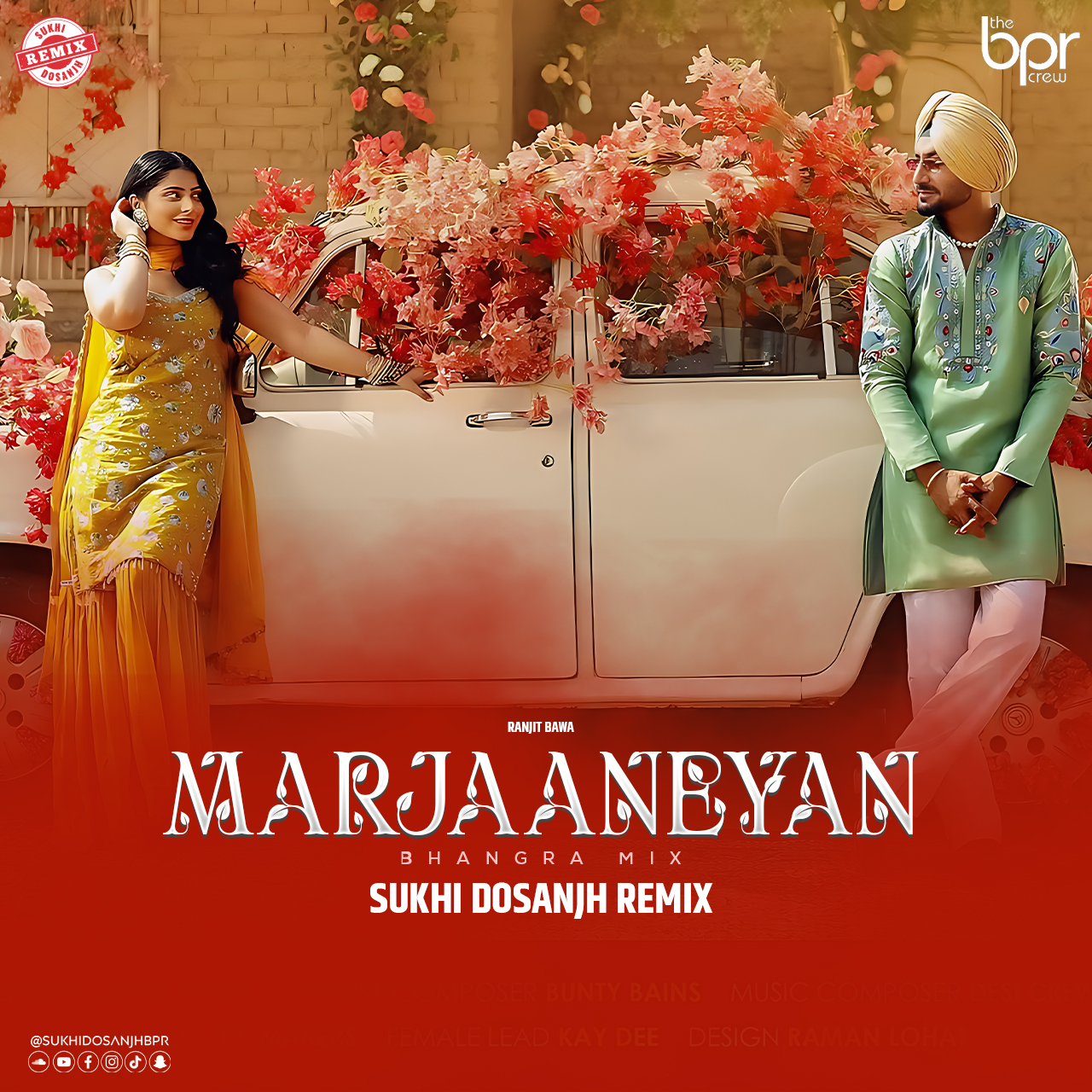 Marjaaneyan (Bhangra Mix) — Sukhi Dosanjh remix of Ranjit Bawa, cover artwork